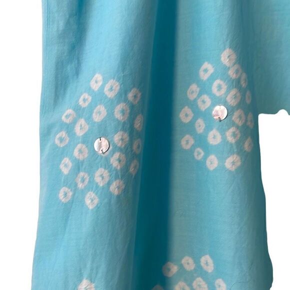 Old Navy ombré blue & green low waist sequin cotton maxi skirt 14 - Picture 4 of 9